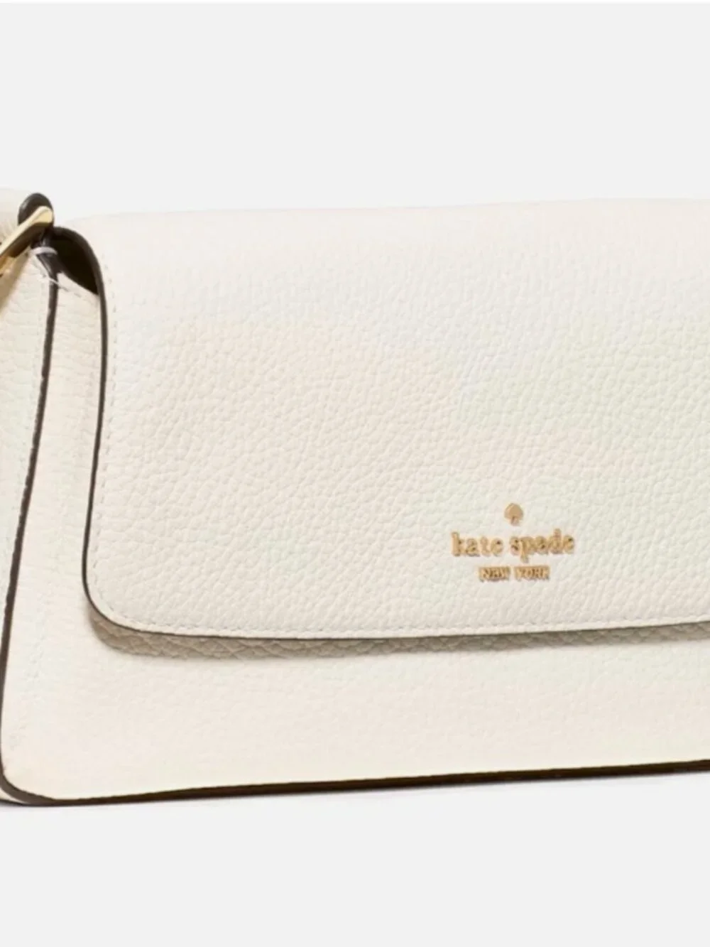 New Kate Spade Sutton Mini Crossbody Bag Pebble Leather Cashew Milk
